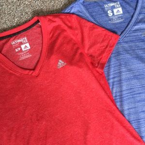 Two Adidas Ultimate Tee shirts